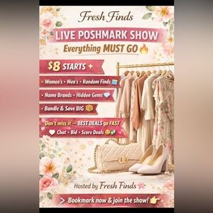 Fresh Finds Show! Like to be Notified when Live! ✅🛍️